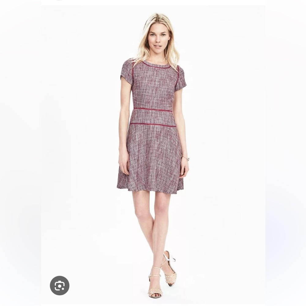 Banana Republic Fit and Flare Tweed dress, size 6